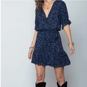 Stillwater goddess mini dress wrap floral
